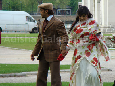 Salman Khan in London With Zarine Khan Shooting For VEER
